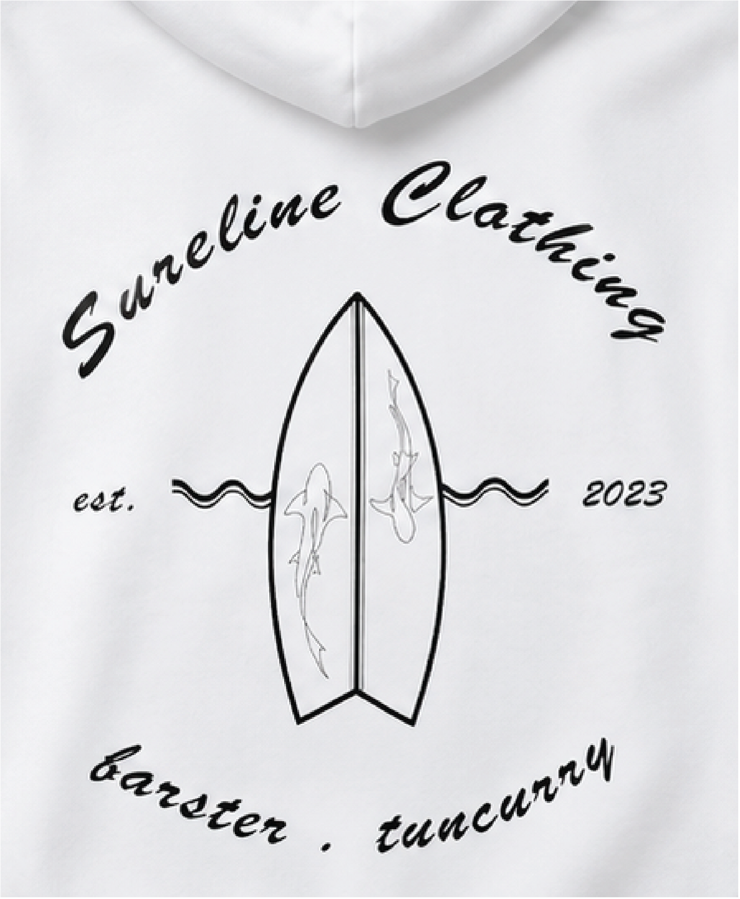 Silver-Fin Surf Hoodie